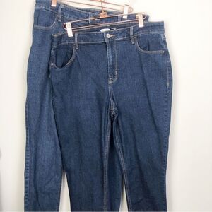 OLD NAVY | LOT OF 2 PAIR Super Skinny Denim Blue Jeans Women’s Size 14
